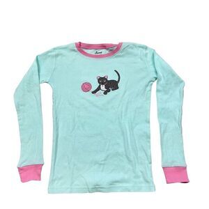 New with Tags Leveret Brand Kitty Blue and Pink‎ Pajama Top Size 12